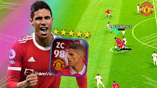 VARANE 98 DE OVERAL 😱 GAMEPLAY COM NOVO VARANE DERBY DAY ENGLAND no efootball 2023 mobile [upl. by Bekaj]