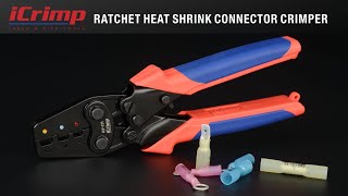 iCrimp Handy Ratchet Wire Crimping Tool for AWG2210 Heat Shrink Connectors [upl. by Fredericka719]