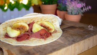 PIADINA Senza Glutine che si ARROTOLA Morbidissima con Prosciutto e Fichi [upl. by Anirba17]