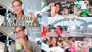 COLLEGE FINALS WEEK VLOG  The University of Texas at Austin [upl. by Huberman614]