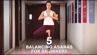 5 Best Balancing Yoga Asanas for Beginners to improve Balance [upl. by Ramuk514]