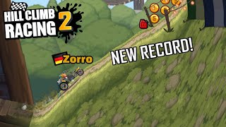 World Record 22 222m Dune Buggy in Overspill Fun Rig  Hill Climb Racing 2 [upl. by Eellah61]