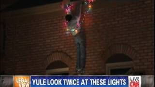 Hanging Mannequin Christmas Decoration Prompts 911 Calls ATLANTA [upl. by Elvia]