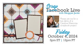 Scrapbook Live with Meggan  October 4 2024 [upl. by Tereve]