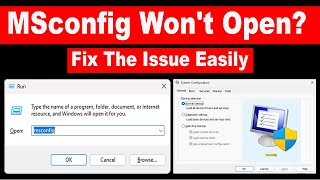 Why msconfig Wont Open In Safe Mode and How to Open It –🔧 Fix The Issue Easily [upl. by Averil]