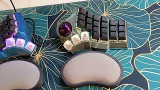 Custom Dactyl with Trackball and Shadow Caps [upl. by Joslyn]