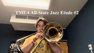 TMEA AllState Jazz Etude 2 2025  Played by UNT One OClock Lab Band Bass Trombonist [upl. by Orodoet]