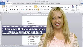 Ensinando Como Alinhar a Numeração de um Índice ou de um Sumário no Word [upl. by Sophronia]