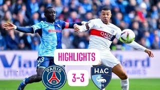 PSG 33 Le Havre  All Goals amp Extended Highlights  League 1 202324 [upl. by Alikahs]