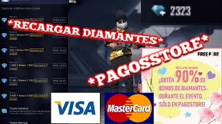 COMO RECARGAR DIAMANTES POR PAGOSTORE CON TARJETA EN FREE FIRE  FREE FIRE 05 [upl. by Allred702]