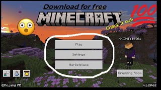 HOW TO DOWNLOAD MINECRAFT FOR FREE  WORKING 100  PERCENT  WORK IN PC AND LAPTOP [upl. by Erda818]