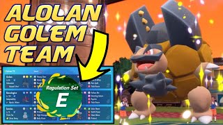 Alolan Golem Rental Pokemon Teal Mask VGC Rental Scarlet amp Violet Regulation E Competitive Battle [upl. by Tenaej]