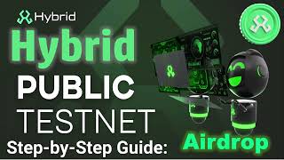 Hybrid Public Testnet Airdrop Guide Step by Step [upl. by Devlen]