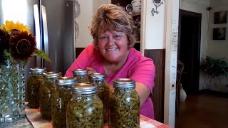 Preserving Our Harvest amp Stocking Our Pantry  Pressure Canning Fresh Green Beans [upl. by Melliw]