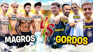 A BATALHA ÉPICA DO FUTEBOL GORDOS vs MAGROS DESAFIO 3 EM 1 [upl. by Wake]