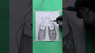 BFF Drawing 🤔😱 shorts craft art drawing crafts satisfying [upl. by Wivina432]