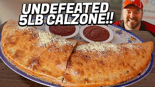 Milanos Undefeated 5lb quotGodfatherquot Italian Calzone Challenge [upl. by Gainer]