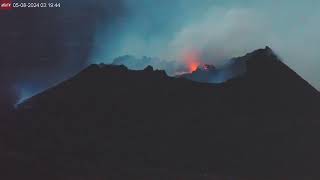 May 8 2024 Sunrise at the Erupting Iceland Volcano [upl. by Aekin]