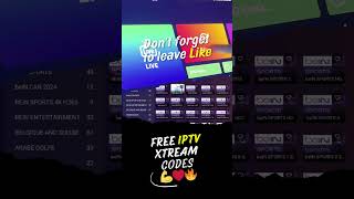 free IPTV Xtream Codes 2024 💪❤️🔥 Free IPTV Codes 2024 [upl. by Kerrie]