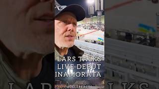 Lars Ulrich talks Playing Inamorata Live metallica short m72 [upl. by Ilowell760]