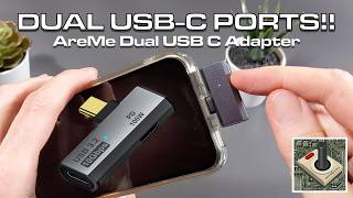 📱️AreMe Dual USBC Adapter  Add an Extra Port to a Phone or Tablet usbc usbmicrophone [upl. by Edmanda]