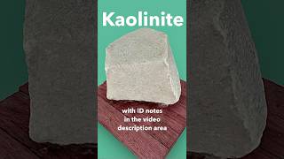 Kaolinite Clay Kaolin Mineral IDd [upl. by Eniaj]