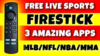 🔥FREE SPORTS ON YOUR FIRESTICK  3 GREAT APPS🔥 [upl. by Weinberg]