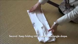 Fold short sleeved tshirts using The KonMari Method [upl. by Hotze]