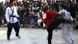 Very Rare Fight Kung Fu vs TaeKwonDo Master Eshan Shafiq [upl. by Ennairak]