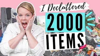 I Decluttered 2000 Things in 1 Weekend [upl. by Daven200]