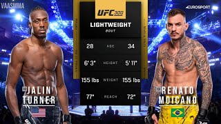 JALIN TURNER VS RENATO MOICANO FULL FIGHT UFC 300 [upl. by Paver]