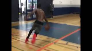 Andrew Wiggins Does 720 Degree Dunk During Summer Training Session [upl. by Oskar]