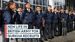 Excited Gurkha recruits arrive in UK to begin British Army career [upl. by Ecirehs271]