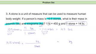 Chem 121 Lecture 1E Example Conversions [upl. by Birmingham]