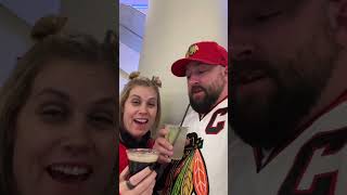 Blackhawks homeopener had a Nitro Espresso Martini amp Madhouse Margarita floodhappyhour approved [upl. by Eeleimaj]