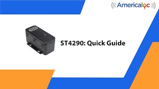 Americaloc ST4290L Quick Guide [upl. by Aneed666]