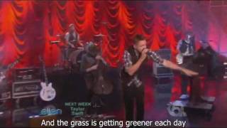 OneRepublic  All The Right Moves Live At Ellen Show  Video with LyricsSubtitles [upl. by Lothair]