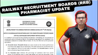 RRB pharmacist vacancy new updates [upl. by Anale20]