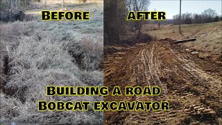 Building a new road in low area Mini Excavator PART 1 [upl. by Dave]