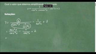 Relação Fundamental da Trigonometria  Exercício 23 [upl. by Ardnwahsal467]