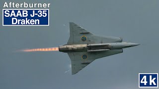 SAAB J 35 Draken 🇸🇪 IMPRESSIVE Afterburner [upl. by Lavinie]