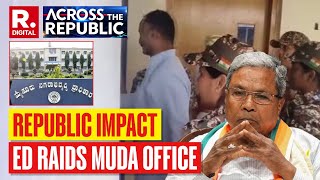 Across The Republic Enforcement Directorate raids Muda office in Mysuru  Republic Impact [upl. by Lad911]