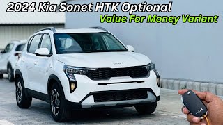 Base Me Top Model Wale Features 😍 2024 Kia Sonet HTK Opt Full Detailed Review ❤️ Price amp Features [upl. by Ydissac537]