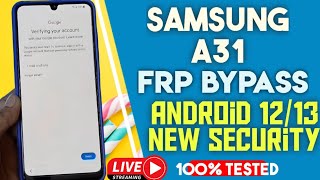 Samsung A31 FRP Bypass Android 12 Without PC  New Method New Security [upl. by Earissed293]