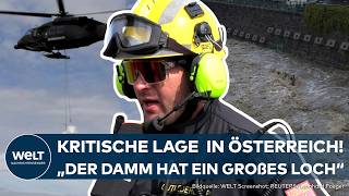 HOCHWASSER IN ÖSTERREICH quotDer Damm hat ein großes Lochquot  Das Bundesheer im Kampf gegen die Fluten [upl. by Duncan]