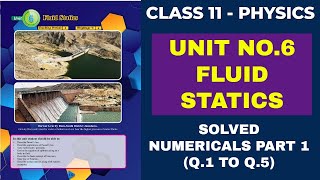 XI Physics  Solved Numericals Chapter No6 Fluid Statics  Part 1 TP11 65 [upl. by Belldame418]