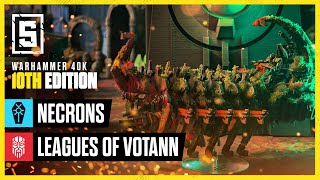 Necrons vs Leagues of Votann  Warhammer 40k Battle Report [upl. by Helbon]