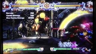 BlazBlue Calamity Trigger  Ragna High Damage Meterless Combos [upl. by Delwyn]