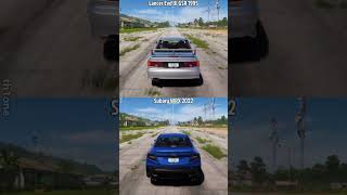 Forza Horizon 5  Mitsubishi Lancer Evo III GSR 1995 vs Subaru WRX 2022 Aerodromo Drag Race Stock [upl. by Zacharie]