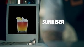 SUNRISER DRINK RECIPE  HOW TO MIX [upl. by Haodnanehs]